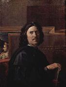 Nicolas Poussin Self-Portrait by Nicolas Poussin painting